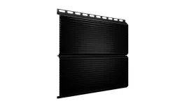 Металлический сайдинг Grand Line ЭкоБрус Gofr Satin Matt 0,5 мм RAL 9005 Черный купить в екатеринбурге