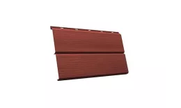 Металлический сайдинг Grand Line ЭкоБрус 3D GreenCoat Pural Matt RAL 3009 Оксидно-красный купить в екатеринбурге