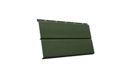 Металлический сайдинг Grand Line ЭкоБрус 3D Velur 0,5 мм RAL 6020 Хромовая зелень купить в екатеринбурге