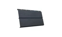 Металлический сайдинг Grand Line ЭкоБрус 3D Atlas 0,5 мм RAL 7016 Антрацитово-серый купить в екатеринбурге