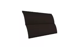 Металлический сайдинг Grand Line Блок-хаус New GreenCoat Pural Matt RAL 8019 Темно-коричневый купить в екатеринбурге