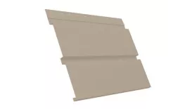 Софит металл с перфорацией Grand Line Квадро брус Satin 0,5 мм RAL 1015 светлая слоновая кость купить в екатеринбурге