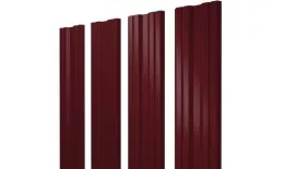 Штакетник Grand Line Twin 0,45 PE Double RAL 3005 Красное вино купить в екатеринбурге