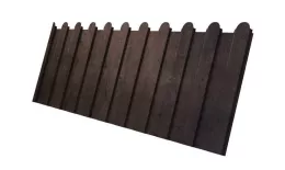 Профнастил C8 A для забора фигурный Grand Line Print Elite 0,45 мм с пленкой Antique Wood Античный Дуб купить в екатеринбурге