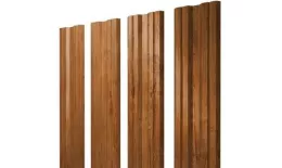 Штакетник Grand Line Twin 0,45 Print Premium РФ Golden Wood Золотой Дуб купить в екатеринбурге