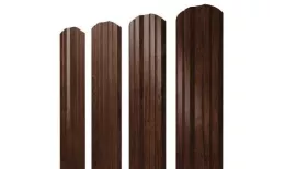 Штакетник Grand Line Twin фигурный 0,45 Print Elite Cherry Wood Бразильская вишня купить в екатеринбурге