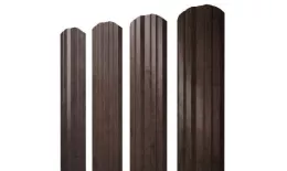 Штакетник Grand Line Twin фигурный 0,45 Print Premium РФ Antique Wood купить в екатеринбурге