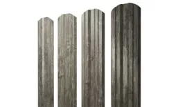 Штакетник Grand Line Twin фигурный 0,45 Print Elite Nordic Wood Северное дерево купить в екатеринбурге