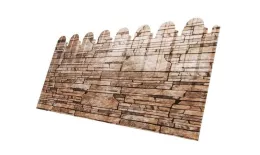 Профнастил C10 A для забора фигурный Grand Line Print Elite 0,45 мм с пленкой Sand Stone Камень песчаник купить в екатеринбурге