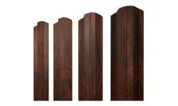 Штакетник Grand Line М-образный B фигурный 0,45 Print Elite Nutwood Орех купить в екатеринбурге