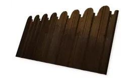 Профнастил C10 B для забора фигурный Grand Line Print Premium РФ 0,45 мм Antique Wood Античный Дуб купить в екатеринбурге