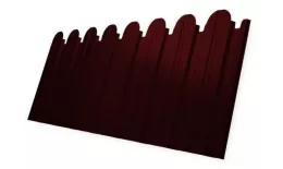 Профнастил C10 B для забора фигурный Grand Line Satin 0,5 мм RAL 3011 коричнево-красный купить в екатеринбурге
