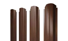 Штакетник Grand Line П-образный А фигурный 0,45 Print Elite Choco Wood Шоколадное дерево купить в екатеринбурге