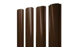 Штакетник Grand Line Slim Полукруглый 0,45 Print Elite Choco Wood Шоколадное дерево купить в екатеринбурге