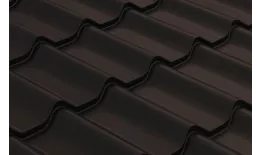 Металлочерепица Grand Line Classic 0.5 Satin Matt RR 32 темно-коричневый купить в екатеринбурге