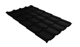 Металлочерепица GL Kamea 0,5 GreenCoat Pural Matt RR 33 черный купить в екатеринбурге