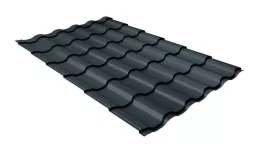 Металлочерепица GL Kredo 0.5 GreenCoat Pural Matt RR 2H3 темно-серый купить в екатеринбурге