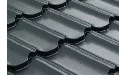 Металлочерепица GL Kvinta Plus 3D 0,5 GreenCoat Pural Matt RAL 7016 антрацитово-серый купить в екатеринбурге