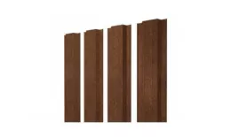 Евроштакетник Grand Line Прямоугольный 0,45 Print Elite Antique Wood Античный дуб купить в екатеринбурге