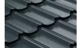 Металлочерепица GL Kvinta Plus 0,5 GreenCoat Pural RAL 7024 мокрый асфальт купить в екатеринбурге