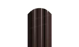Штакетник Металл Профиль LANE-O (полукруглый верх) PE 0,4 мм RAL 8017 шоколад купить в екатеринбурге