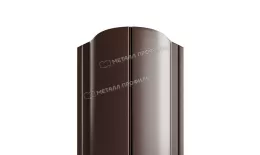 Штакетник Металл Профиль ELLIPSE-O (Закругленный) VikingMP E 0,5 мм RR 32 Темно-коричневый купить в екатеринбурге