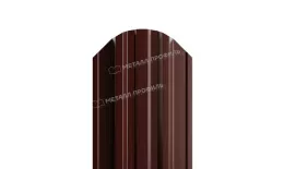 Штакетник Металл Профиль TRAPEZE-O (Закругленный) VikingMP 0,45 мм RAL 8017 Шоколад купить в екатеринбурге