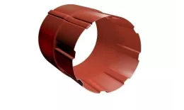 Соединитель трубы Grand Line 125/90 мм RAL 8004 Терракота купить в екатеринбурге