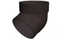 Колено трубы 67° ПВХ  Grand Line Стандарт Коричневый купить в екатеринбурге