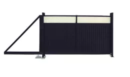 Ворота откатные Estet Plus 2,0х4,5 RAL 7024/1013 GL купить в екатеринбурге