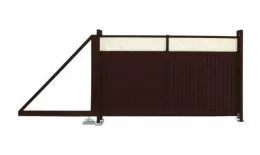 Ворота откатные Estet Plus 2,0х3,5 RAL 8017/8017 GL купить в екатеринбурге