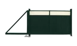 Ворота откатные Estet Plus 2,0х4,5 RAL 6005/1014 GL купить в екатеринбурге