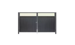 Ворота Estet Plus 2,0х3,6 RAL 7024/7024 Мокрый асфальт GL купить в екатеринбурге