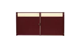 Ворота Estet Plus 2,0х3,6 RAL 3005/1013 Красное вино GL купить в екатеринбурге