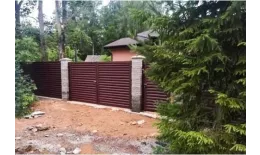 Ворота распашные Жалюзи 2,0х3,6 RAL 7024 Мокрый асфальт без заполнения GL купить в екатеринбурге