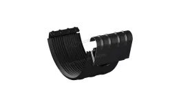 Соединитель желоба МЕТАЛЛ ПРОФИЛЬ PURMAN BLACK EDITION D125 Ral 9005 купить в екатеринбурге
