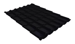 Металлочерепица GL Kamea 0.5 Atlas X RAL 9005 черный купить в екатеринбурге