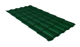 Металлочерепица Grand Line Kredo 0.5 PurLite Matt RAL 6005 зеленый мох купить в екатеринбурге