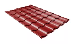 Металлочерепица GL Kredo 0.5 Rooftop Matte (Стальной Бархат) RAL 3011 коричнево-красный купить в екатеринбурге