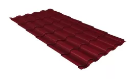 Металлочерепица Grand Line Kredo 0.5 Satin Matt TX RAL 3005 красное вино купить в екатеринбурге
