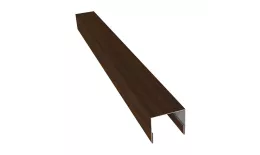 Планка П-образная заборная 24 0,45 Print Elite Chestnut Wood (2,5м) купить в екатеринбурге