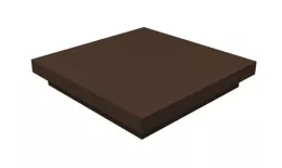 Колпак на столб плоский 930х570мм 0,5 Satin с пленкой RAL 8017 шоколад купить в екатеринбурге