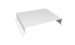 Парапетная крышка прямая 200мм 0,5 Satin с пленкой RAL 9003 сигнальный белый (3м) купить в екатеринбурге
