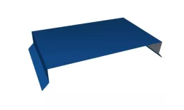 Парапетная крышка прямая 250мм 0,5 Satin с пленкой RAL 5005 сигнальный синий (2м) купить в екатеринбурге