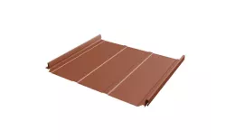 Кликфальц Pro Line Grand Line 0,45 Drap TX с пленкой на замках RAL 8004 терракота купить в екатеринбурге