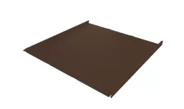 Фальц двойной стоячий Line Grand Line 0,5 Satin Matt TX с пленкой на замках RAL 8017 шоколад купить в екатеринбурге