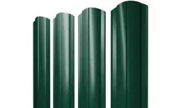 Штакетник Круглый фигурный 0,5 Satin RAL 6005 зеленый мох купить в екатеринбурге