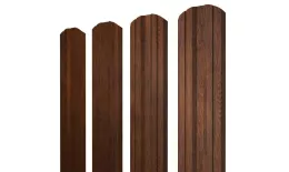 Штакетник Twin фигурный 0,4 Print Premium Golden Wood Fresh TwinColor купить в екатеринбурге