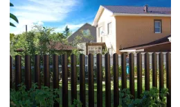 Штакетник Круглый фигурный 0,45 Print Elite Cherry Wood TwinColor купить в екатеринбурге