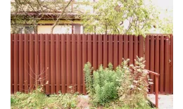 Штакетник Круглый фигурный 0,45 Print Elite Cherry Wood TwinColor купить в екатеринбурге